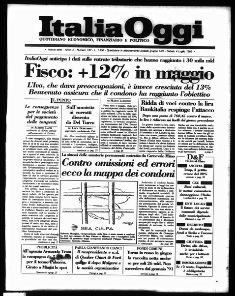 Italia oggi : quotidiano di economia finanza e politica